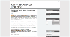 Desktop Screenshot of kimyahakkinda.blogspot.com