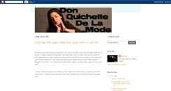 Desktop Screenshot of donquichottedelamode.blogspot.com