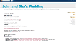 Desktop Screenshot of johnandshaswedding.blogspot.com