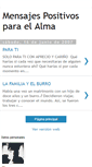 Mobile Screenshot of mensajespositivosparaelalma.blogspot.com