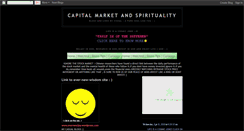 Desktop Screenshot of capitalmarketandspirituality.blogspot.com
