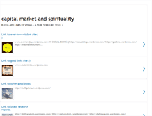 Tablet Screenshot of capitalmarketandspirituality.blogspot.com
