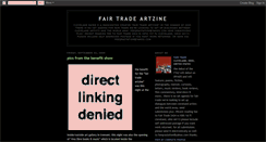 Desktop Screenshot of fairtradeartzine.blogspot.com