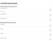 Tablet Screenshot of criticalmassromania.blogspot.com