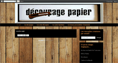 Desktop Screenshot of decoupagepapier.blogspot.com