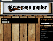 Tablet Screenshot of decoupagepapier.blogspot.com