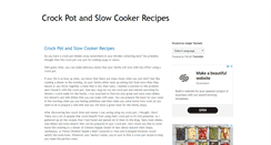 Desktop Screenshot of ezcrockpot.blogspot.com