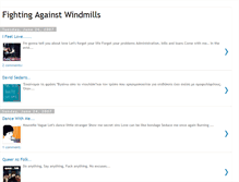 Tablet Screenshot of fightingagainstwindmills.blogspot.com