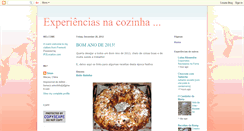 Desktop Screenshot of experienciasnacozinha.blogspot.com