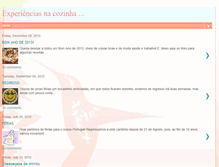 Tablet Screenshot of experienciasnacozinha.blogspot.com