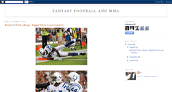 Desktop Screenshot of fantasyfootballmma.blogspot.com