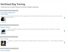 Tablet Screenshot of northlanddogtraining.blogspot.com