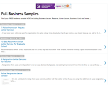 Tablet Screenshot of bizsample.blogspot.com