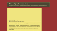 Desktop Screenshot of mujeresfamosasmexico.blogspot.com