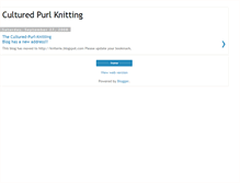 Tablet Screenshot of cultured-purl-knitting.blogspot.com
