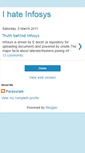 Mobile Screenshot of ihateinfosys1.blogspot.com
