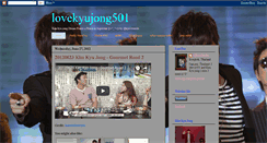 Desktop Screenshot of lovekyujong501.blogspot.com