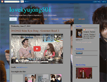 Tablet Screenshot of lovekyujong501.blogspot.com