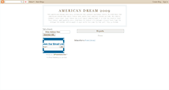 Desktop Screenshot of americandream2009.blogspot.com