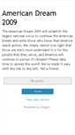 Mobile Screenshot of americandream2009.blogspot.com