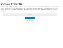 Tablet Screenshot of americandream2009.blogspot.com