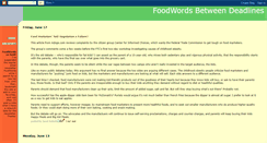 Desktop Screenshot of foodwords.blogspot.com