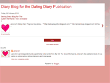 Tablet Screenshot of datingdiarydiary.blogspot.com