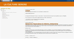 Desktop Screenshot of lacultureserere.blogspot.com