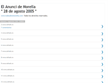 Tablet Screenshot of elanunciomorella2005.blogspot.com