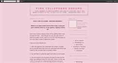 Desktop Screenshot of pinkcellophane.blogspot.com