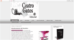 Desktop Screenshot of cuatrogatoseditorial.blogspot.com