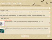 Tablet Screenshot of connectwithcarolbrown.blogspot.com