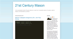 Desktop Screenshot of 21stcenturymason.blogspot.com
