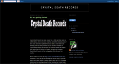 Desktop Screenshot of crystaldeathrecords.blogspot.com