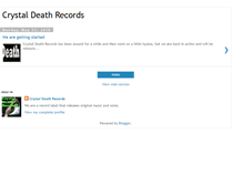 Tablet Screenshot of crystaldeathrecords.blogspot.com