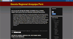 Desktop Screenshot of gacetaregional.blogspot.com