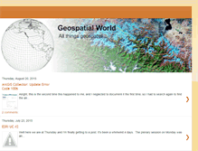 Tablet Screenshot of geospatialworld.blogspot.com