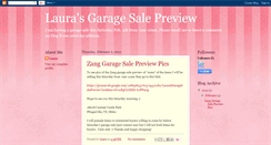 Desktop Screenshot of laurasgaragesale.blogspot.com