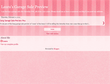 Tablet Screenshot of laurasgaragesale.blogspot.com