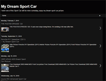 Tablet Screenshot of mydreamsportcar.blogspot.com