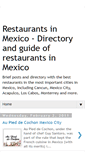 Mobile Screenshot of mexicorestaurants.blogspot.com