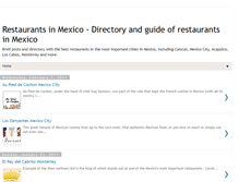 Tablet Screenshot of mexicorestaurants.blogspot.com