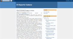 Desktop Screenshot of eldeportecubano.blogspot.com
