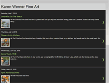 Tablet Screenshot of karenwernerart.blogspot.com