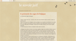 Desktop Screenshot of lesavoirjuif.blogspot.com