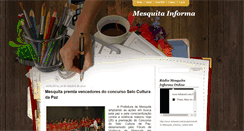 Desktop Screenshot of mesquitainforma.blogspot.com