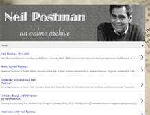 Tablet Screenshot of neilpostman.blogspot.com