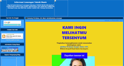 Desktop Screenshot of lowonganteknikmesin.blogspot.com