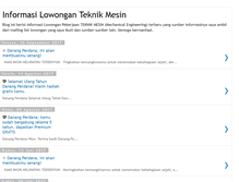 Tablet Screenshot of lowonganteknikmesin.blogspot.com