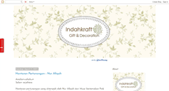 Desktop Screenshot of indahkraft.blogspot.com